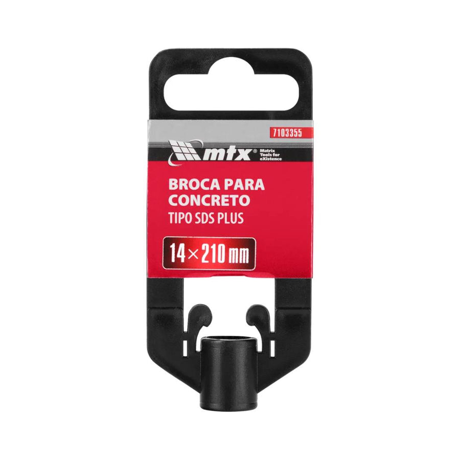 Kit 3 Unid Broca Concreto SDS Plus MTX Profissional 14mm x 210mm