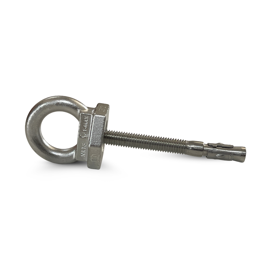 Kit 30 Unidades de Olhal de Ancoragem + 30 Chumbador Mecânico / Parabolt Inox - 1/2 x 5.1/2