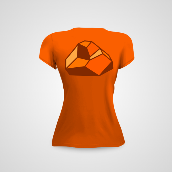 OUTLET - Camiseta Dry Confort Pedra Rachada Feminino Laranja 2024