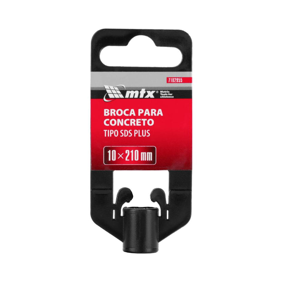 Kit 3 Unid Broca Concreto SDS Plus MTX Profissional 10mm x 210mm