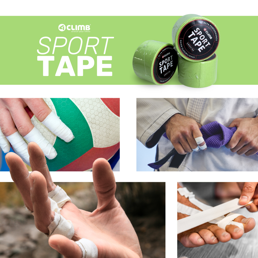 Kit 6 und. Esparadrapo Esportivo SPORT TAPE 4climb Verde