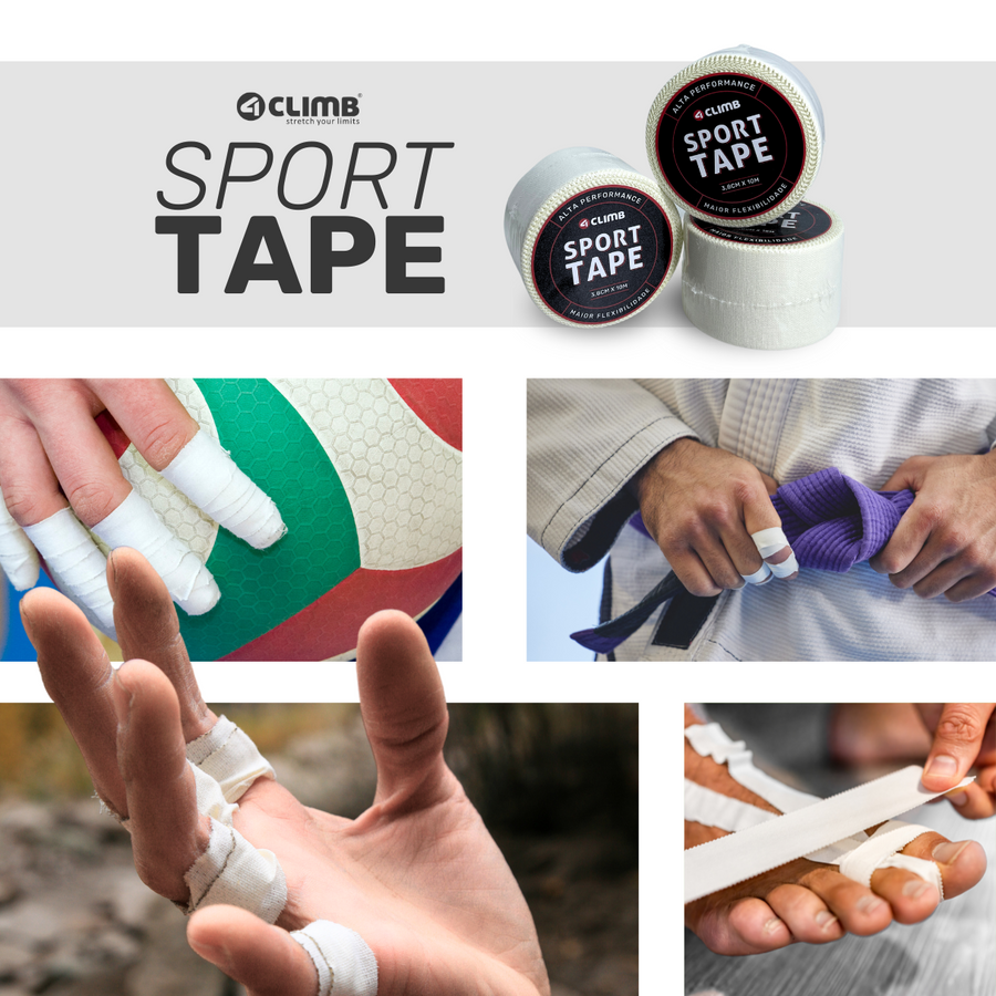 Kit 6 und. Esparadrapo Esportivo SPORT TAPE 4climb Branco