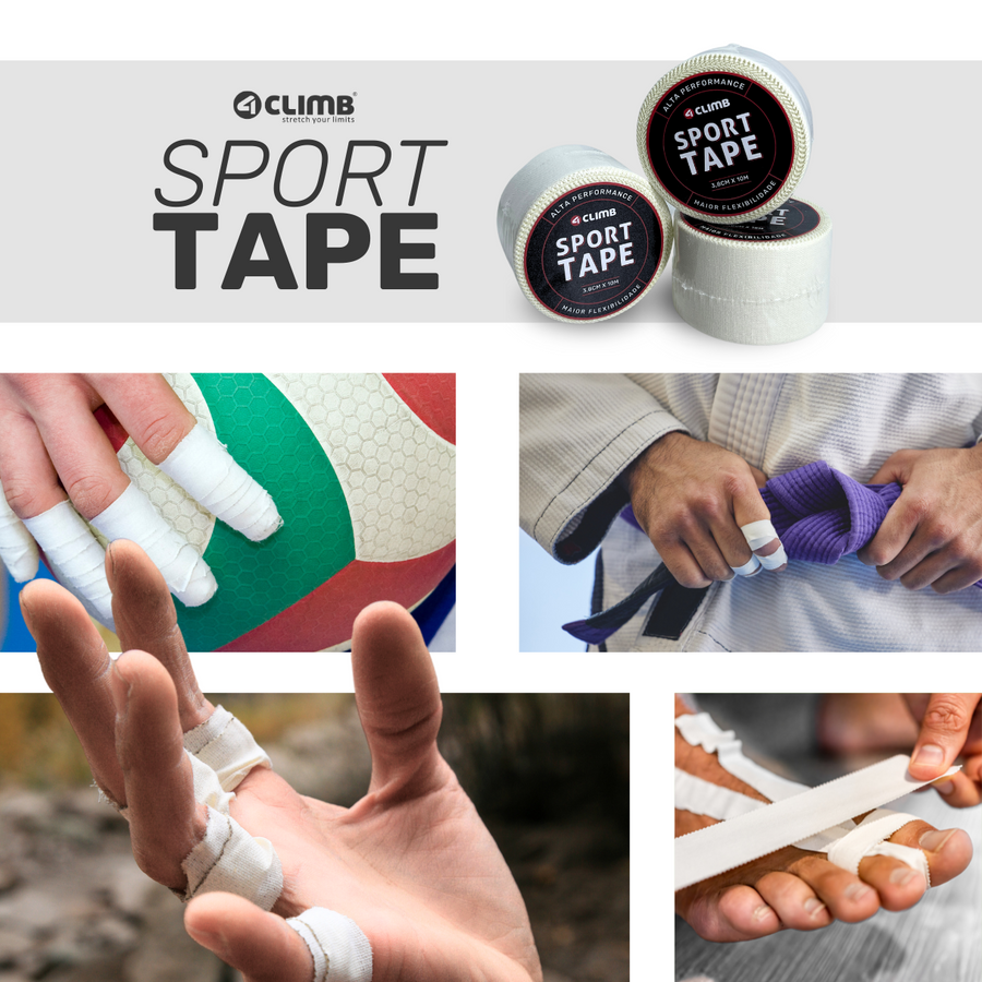 Kit 6 und. Esparadrapo Esportivo SPORT TAPE 4climb Amarelo