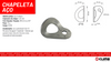 Kit 10x Chapeleta e 10 Parabolt Aço 3/8x3.3/4