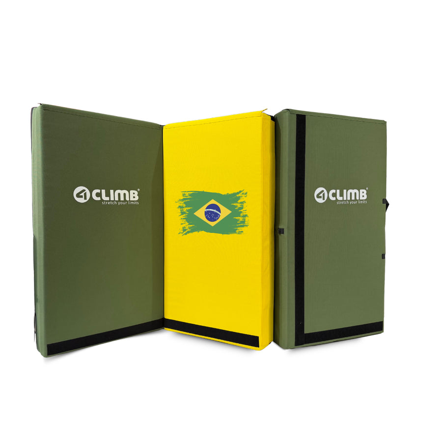 Crash Pad Triplo Verde e Amarelo