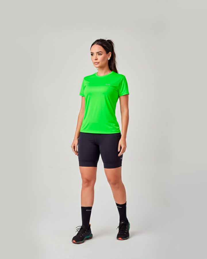 Dry Fit Manga Curta Feminino
