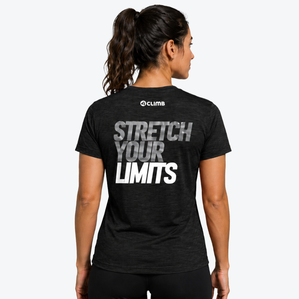 Extreme Stretch Your Limits Manga Curta Feminino