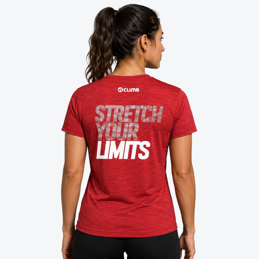 Extreme Stretch Your Limits Manga Curta Feminino