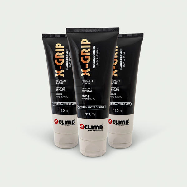 KIT 03 unidades X-GRIP Magnésio Líquido 120ml