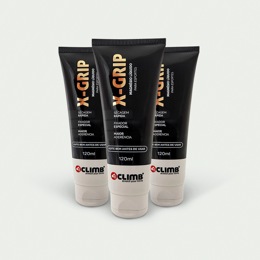 KIT 03 unidades X-GRIP Magnésio Líquido 120ml