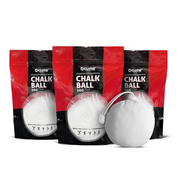 Kit 3 Unidades Magnésio Refil Chalk Ball 56g
