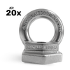 Kit 20 unidades Olhal de Ancoragem INOX 25kn linha de vida