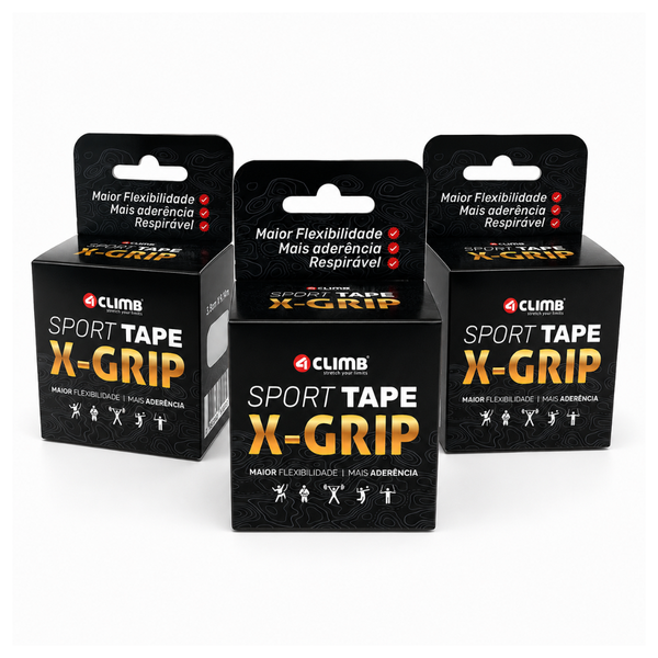 Kit 3 Unid Esparadrapo Esportivo SPORT TAPE X-GRIP 4climb