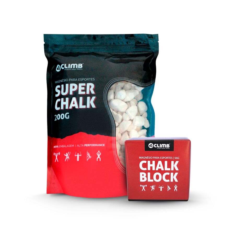 Kit Cadena: Super Chalk 200g + Chalk Block 56g