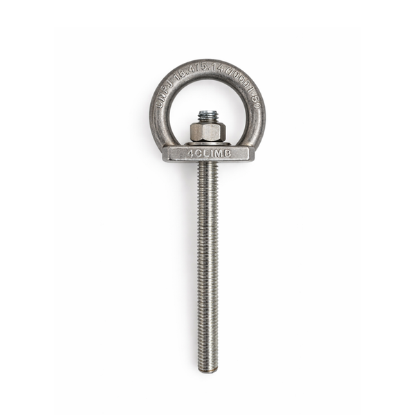 Kit Olhal de Ancoragem Aço Inox 304 15kn + Barra 14cm + Brinde Linha Profissional 4climb