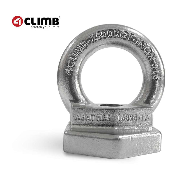 Kit 12 unidades Olhal de Ancoragem INOX 25kn linha de vida