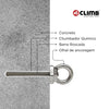 Kit Olhal Ancoragem e Barra 14cm Inox Linha De Vida 25kn