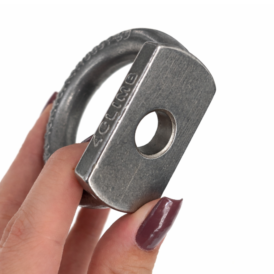 Kit 4Und Olhal de Ancoragem Aço Inox 304 1.500 kgF / 15kn Linha Profissional 4climb