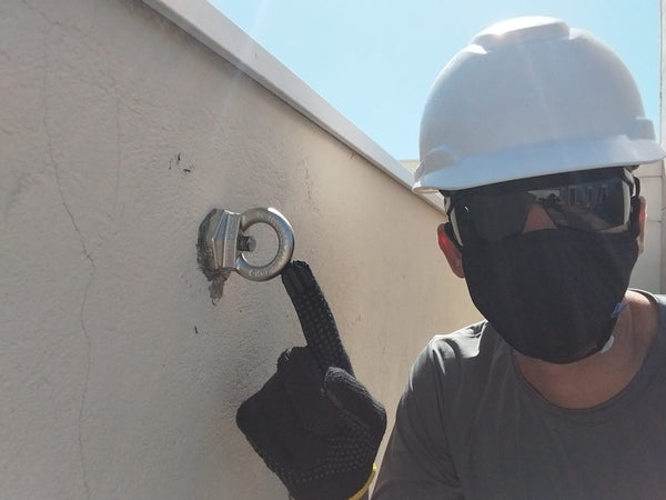 Kit 46 unid. Olhal de Ancoragem INOX 25kn linha de vida